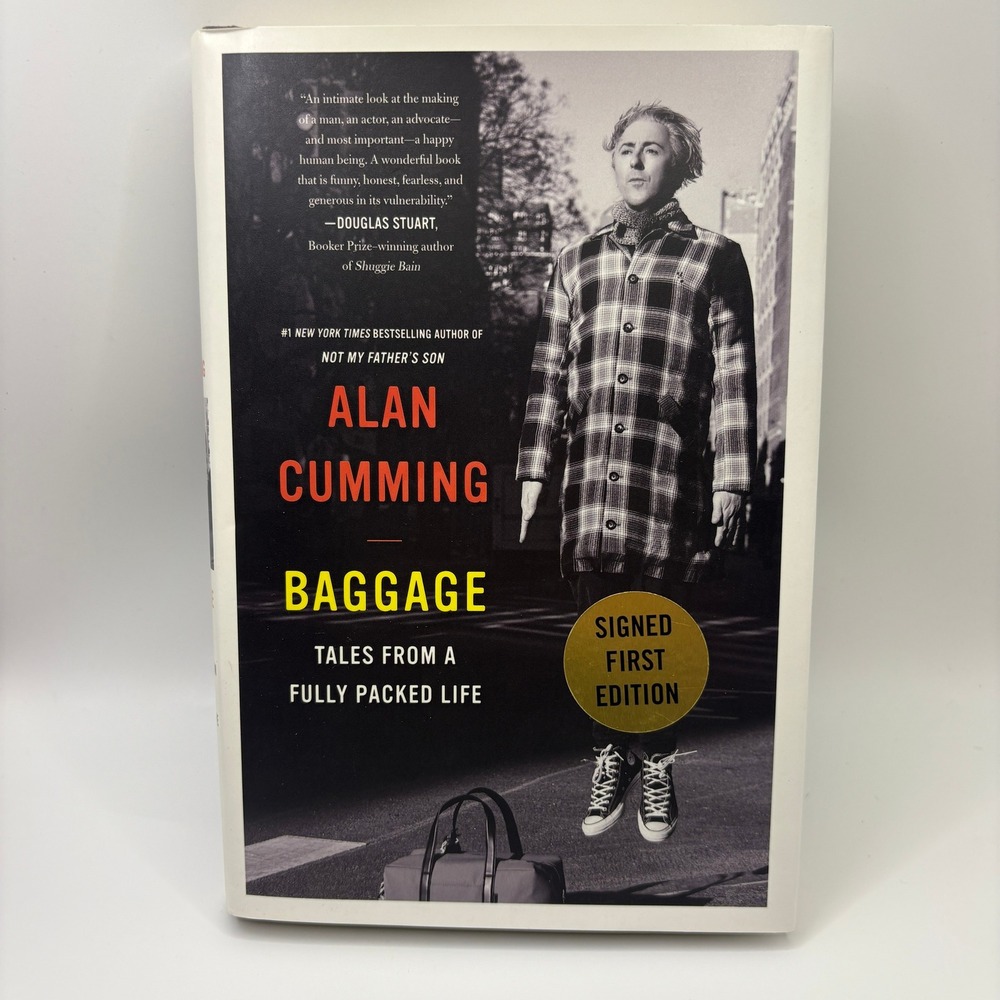 Alan Cumming Baggage Tales Fully Packed Life Signed First Edition Hardcover